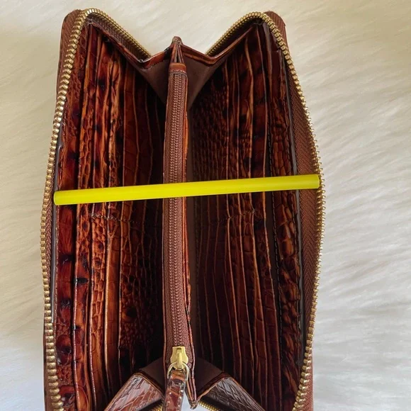 Brahmin Suri Melbourne Leather Zip-Around Wallet - Picture 9 of 12